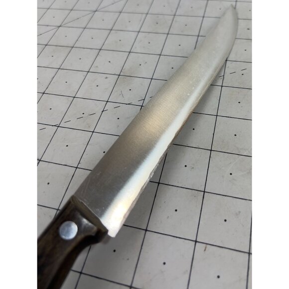 J.A. Henckels Kitchen Long Slicing Knife 731 Rosewood Handle Solingen Germany 8" - Picture 5 of 7